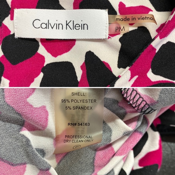 Calvin Klein Pink & Black Abstract Print Cami - Picture 5 of 5